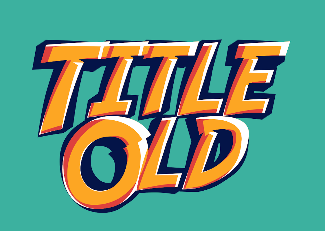 'Title Old' - Ретро Текст в Стиле Комиксов