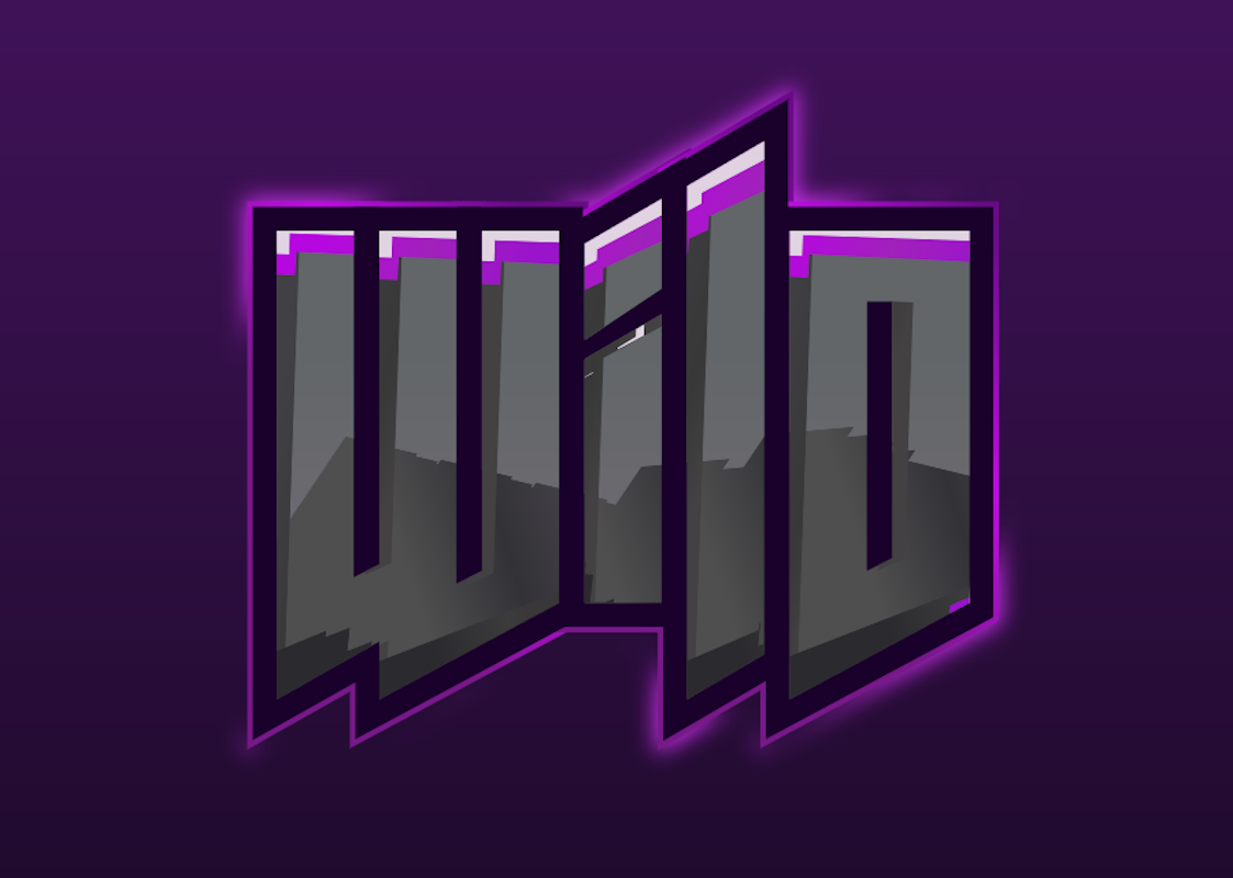 'Wild' - 3D Текст с 'Neon' Эффектом