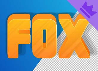 Купить красивый 3D fox эффект для шрифта
