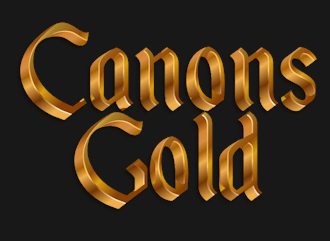 Золотой текстовый эффект Canons Gold