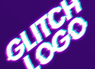 Шрифт с glitch эффектом
